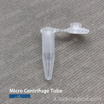 Tubo microcentrifuga in plastica usa e getta